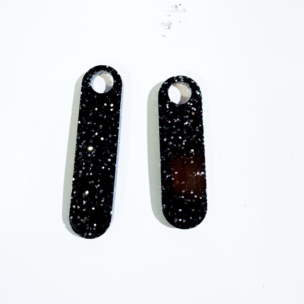 Black with Silver Glitter 30oz and 40oz Stanley Toppers